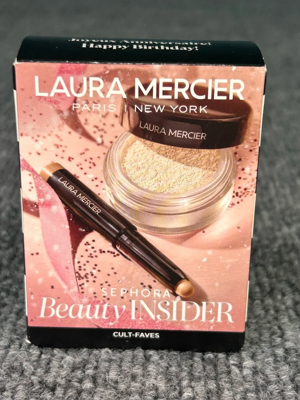 LAURA MERCIER Sephora set ~ Setting Powder& CAVIAR Stick Eye Shadow TRAVEL size